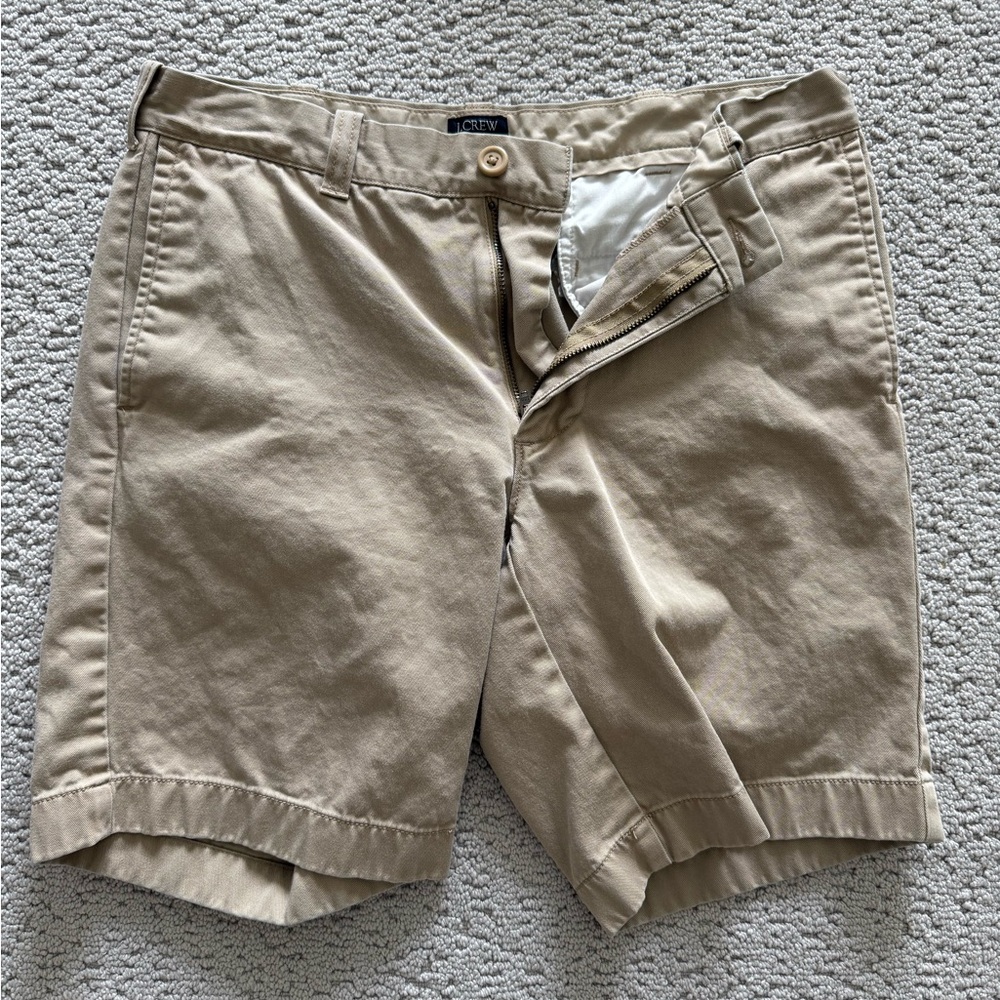 JCrew Men’s Tan Dress Shorts - size 31 waist, 9 in. Inseam